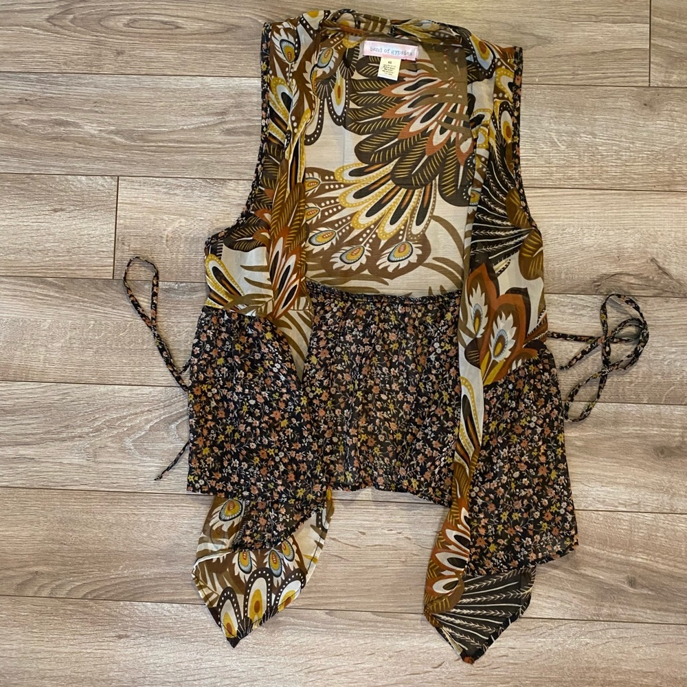 Band of Gypsies boho chiffon vest